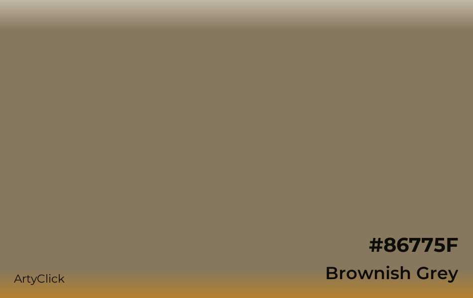 Brownish Grey #86775F