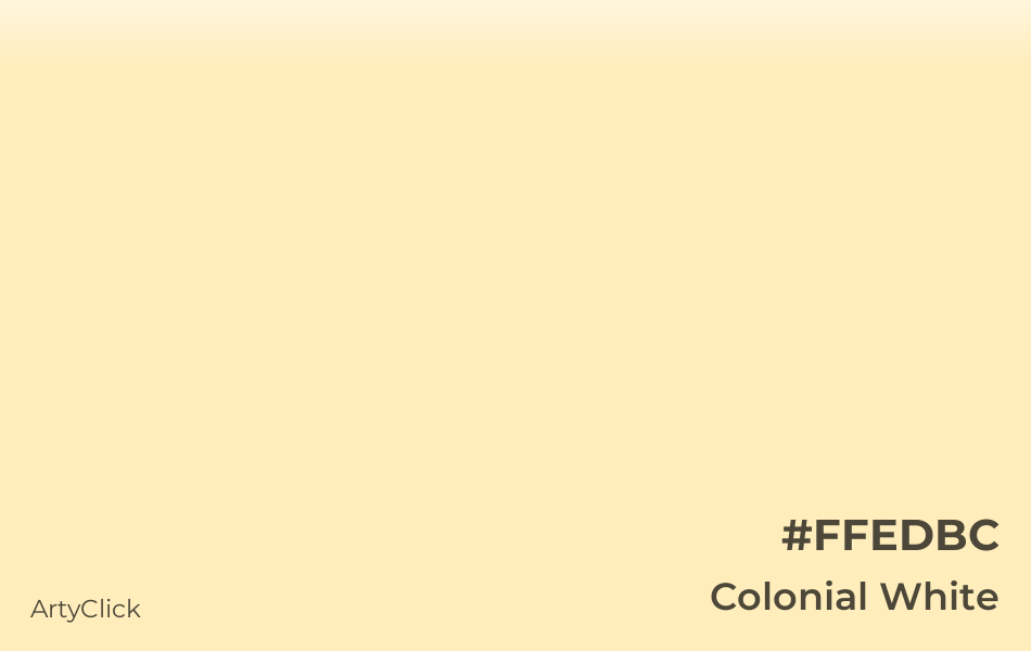 Colonial White #FFEDBC