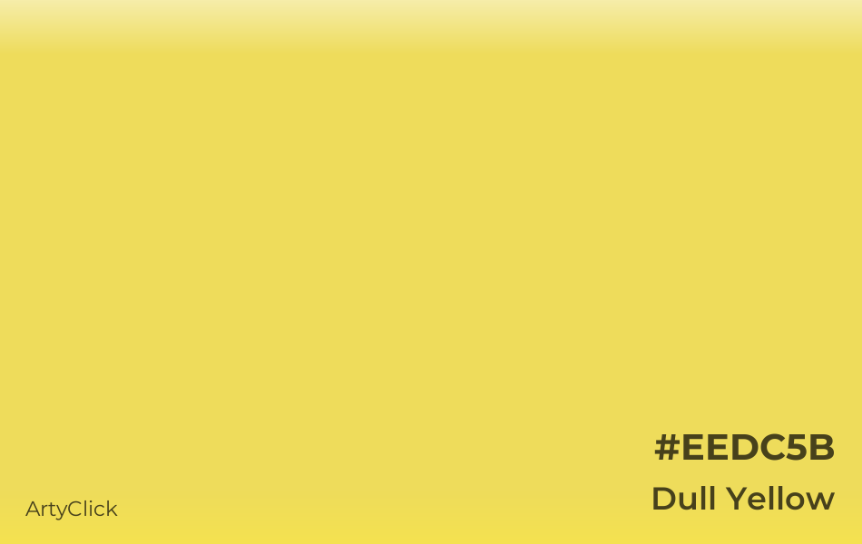 Dull Yellow #EEDC5B