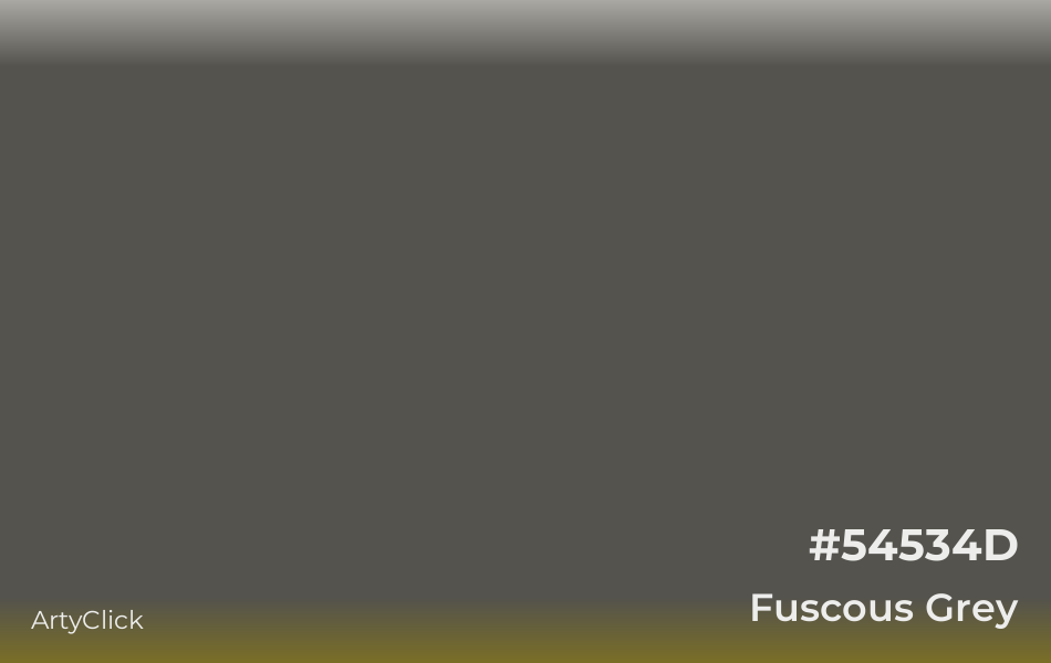 Fuscous Grey #54534D