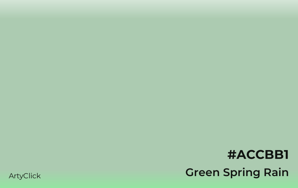 Green Spring Rain #ACCBB1