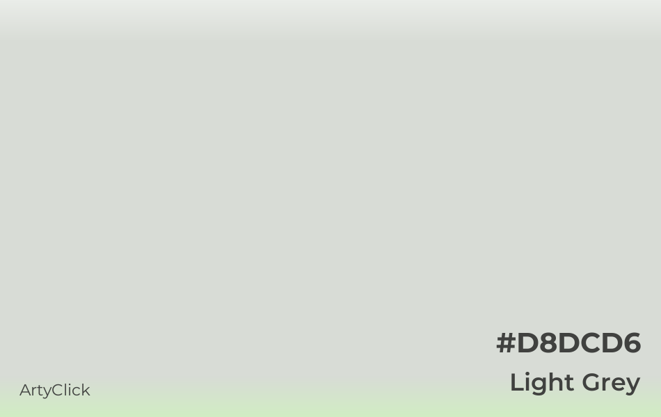 Light Grey #D8DCD6