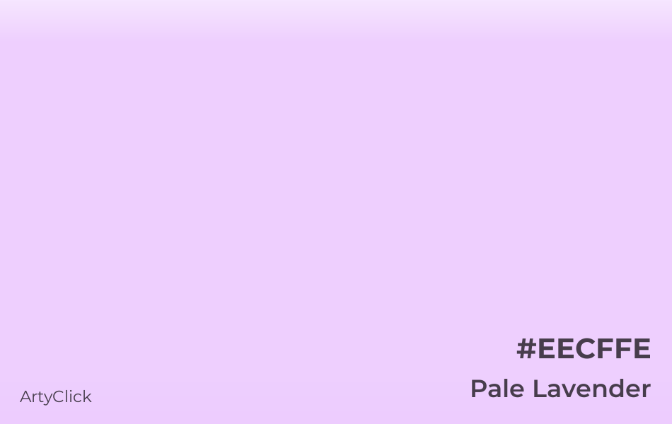 Pale Lavender #EECFFE