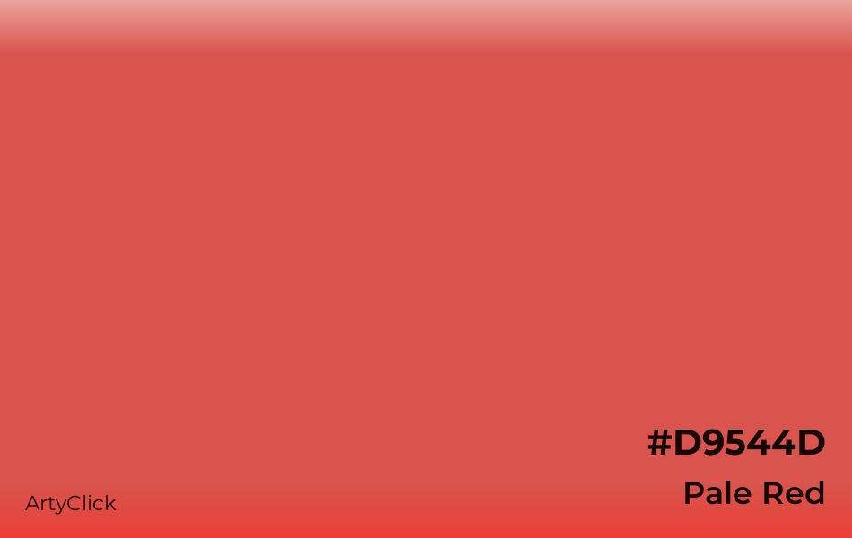 Pale Red #D9544D