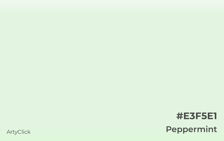 Peppermint #E3F5E1