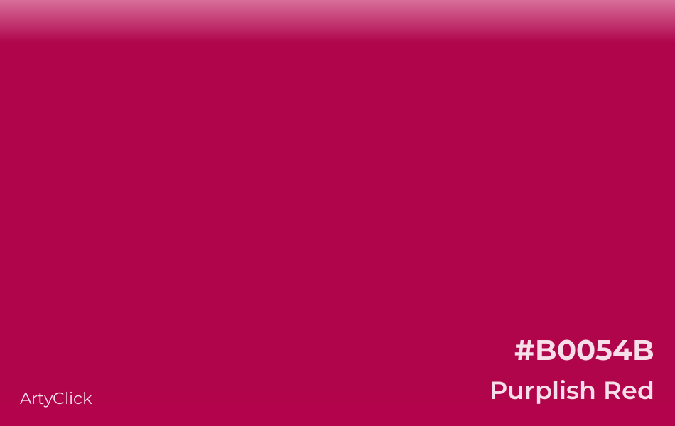 Purplish Red #B0054B