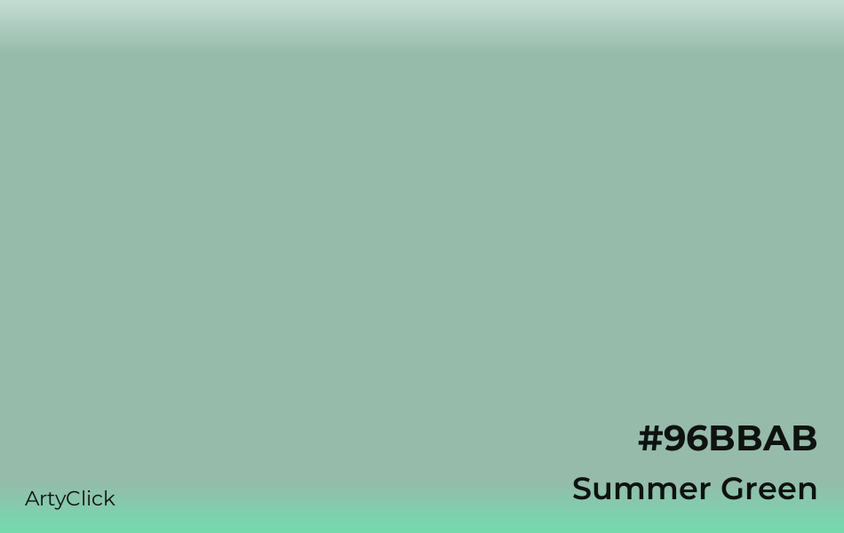 Summer Green #96BBAB