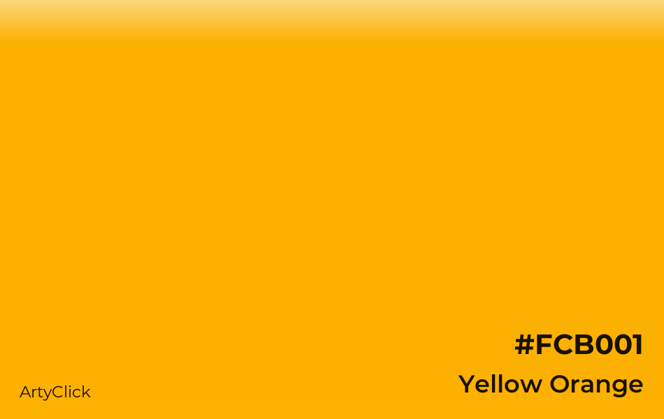 Yellow Orange #FCB001